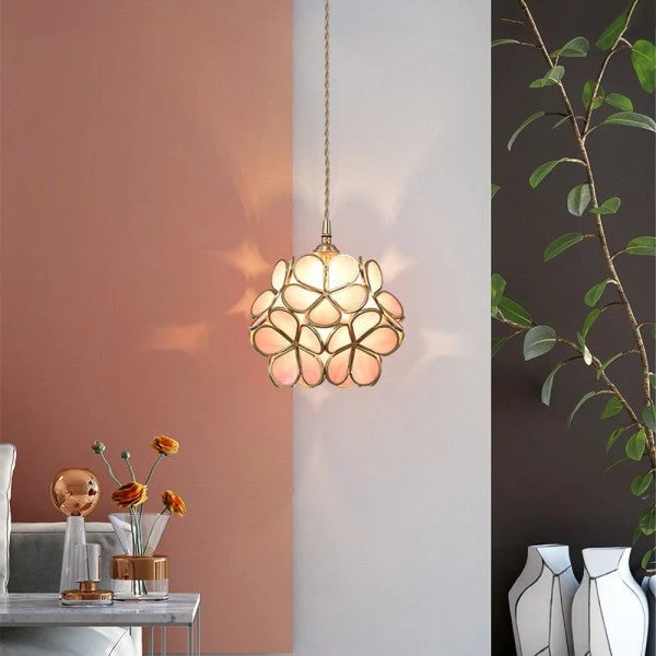 Petale Glass Pendant Light By Lirene Vintage Modern Euroselle