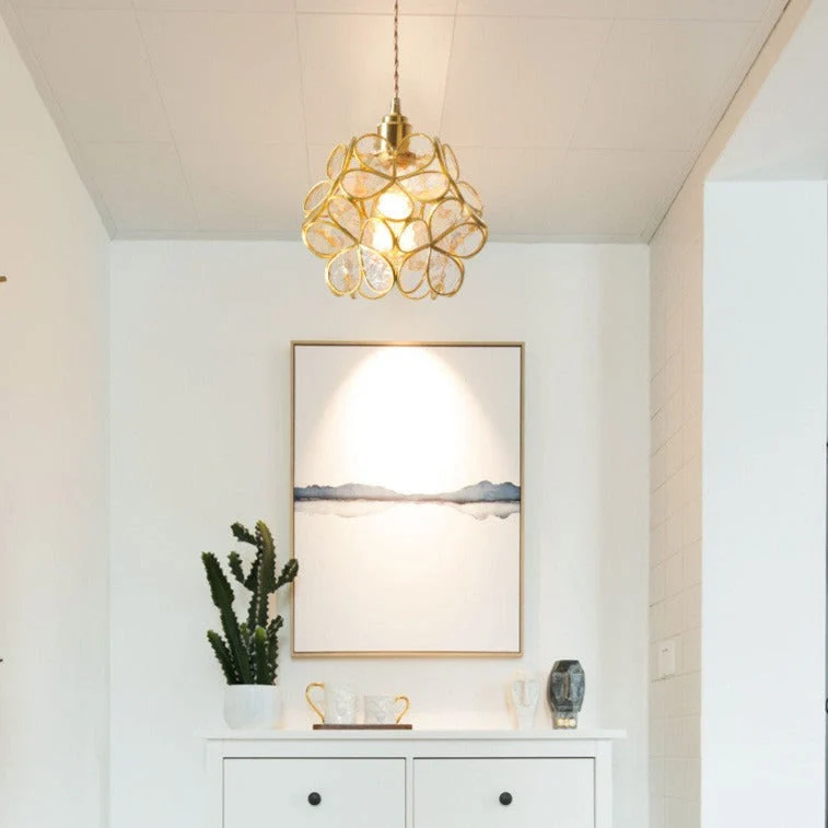 Petale Glass Pendant Light By Lirene Vintage Modern Euroselle