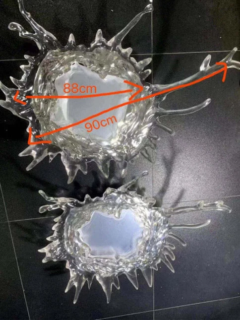 Euroselle Water Splash LED Mirror Wall Lamp With Water Spray Design