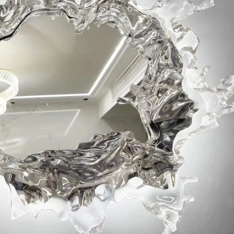 Euroselle Water Splash LED Mirror Wall Lamp With Water Spray Design