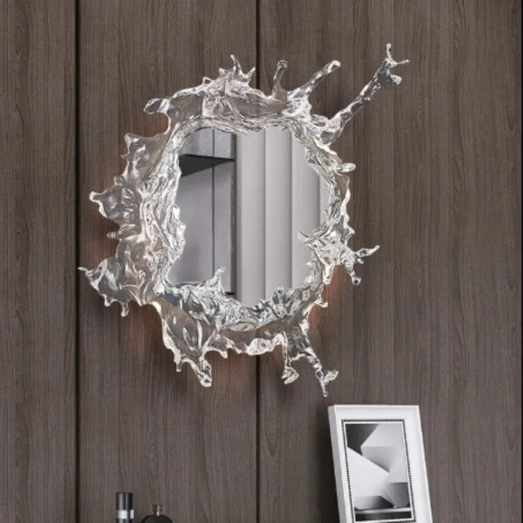 Euroselle Water Splash LED Mirror Wall Lamp With Water Spray Design