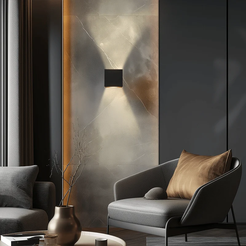 Arnold Cube Indoor and Outdoor Wall Lamps Euroselle