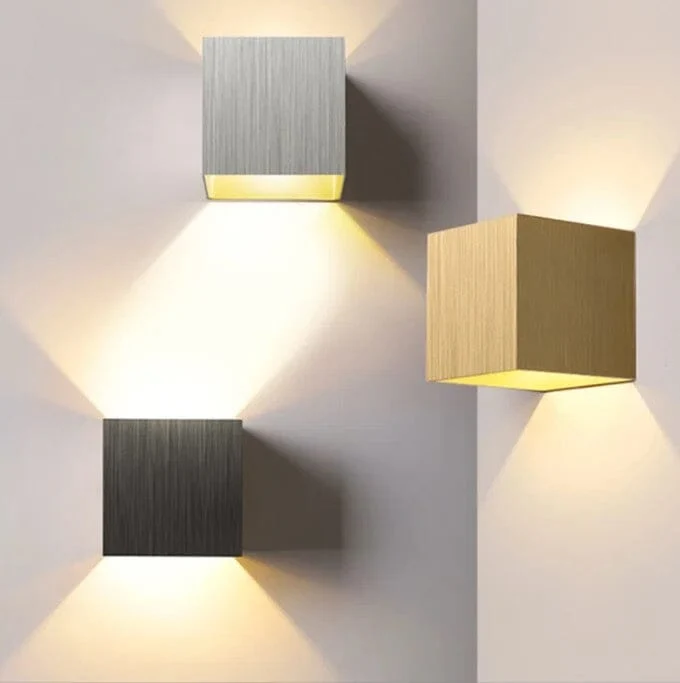 Arnold Cube Indoor and Outdoor Wall Lamps Euroselle