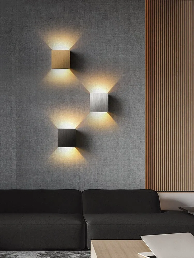 Arnold Cube Indoor and Outdoor Wall Lamps Euroselle
