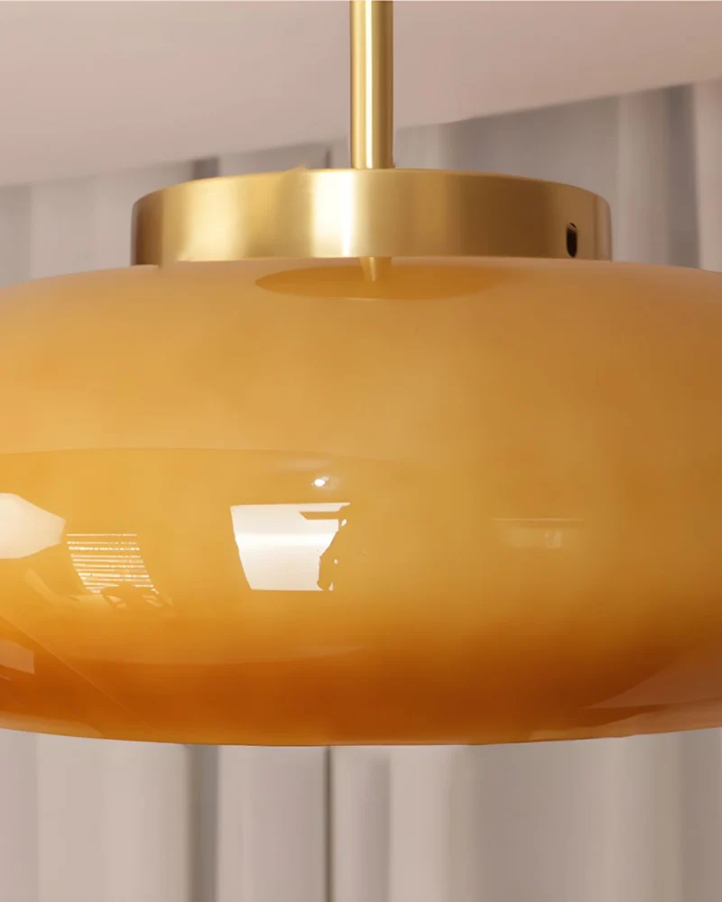 Aurelin Inspired Gold Iron Glass Pendant Light By Elorin Euroselle