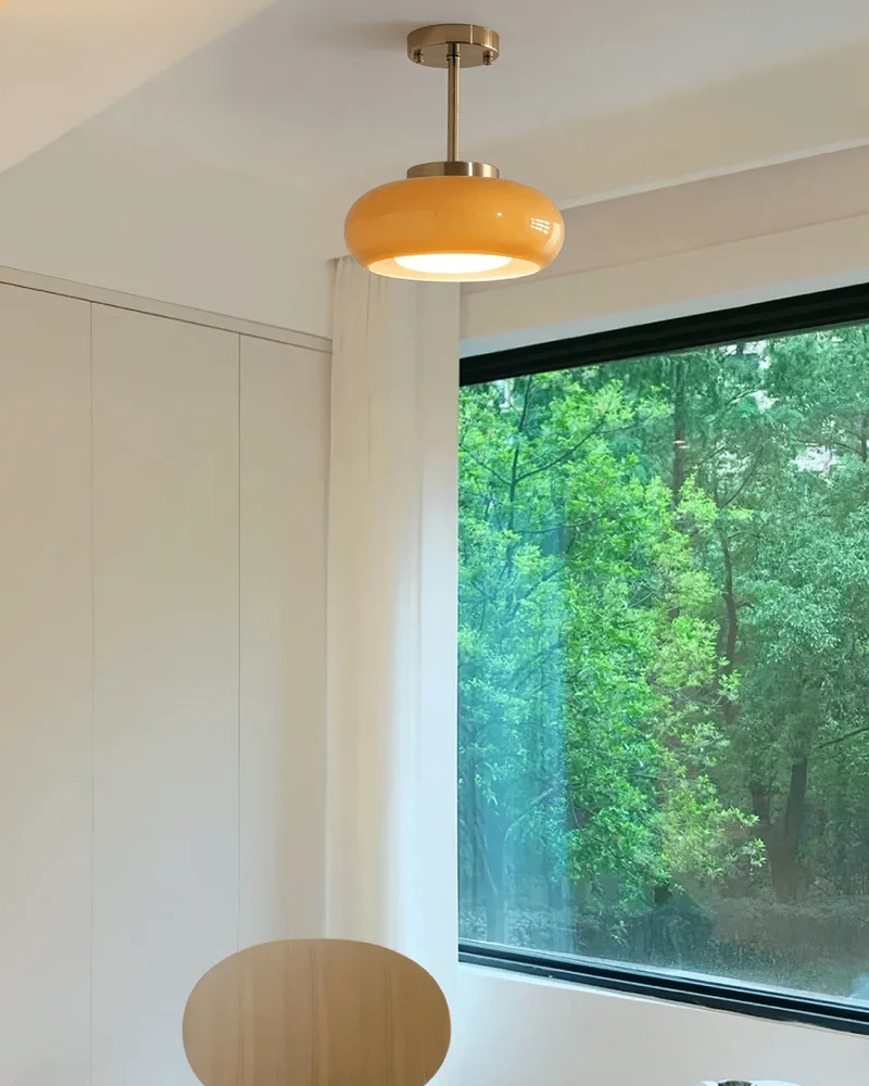 Aurelin Inspired Gold Iron Glass Pendant Light By Elorin Euroselle