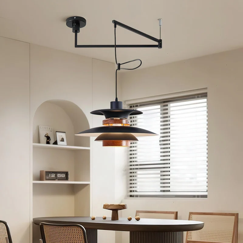 Larsen Four-Shade LED Pendant Light With Swivel Arms Euroselle