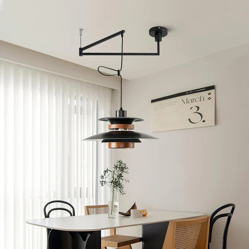 Larsen Four-Shade LED Pendant Light With Swivel Arms Euroselle