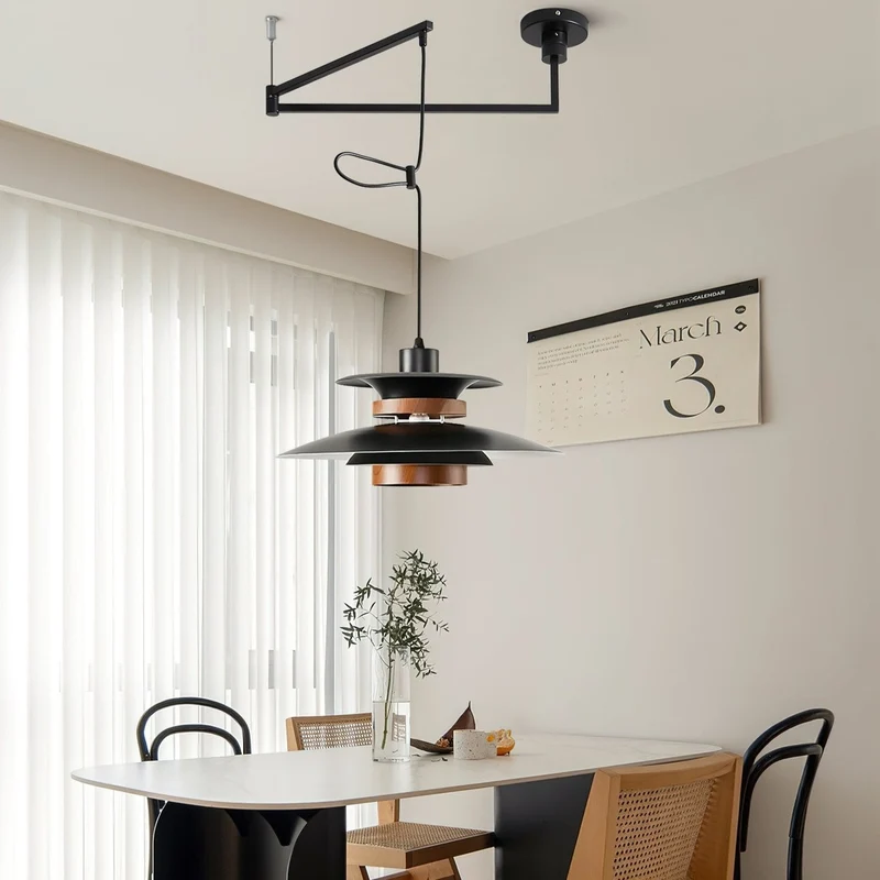 Larsen Four-Shade LED Pendant Light With Swivel Arms Euroselle