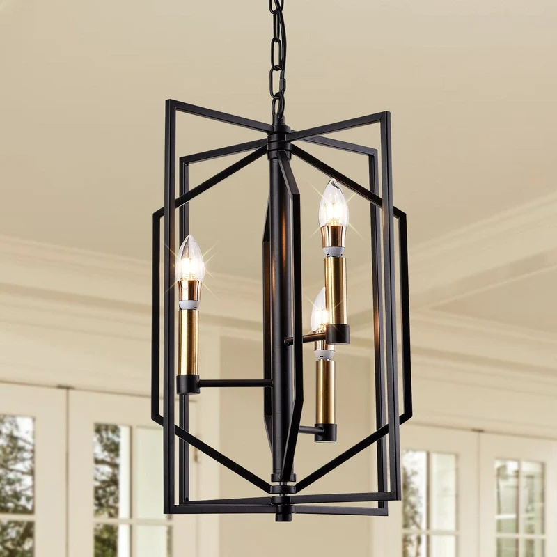 Euroselle Jules Cage Ceiling Lamp Vintage Industrial LED Ceiling Light