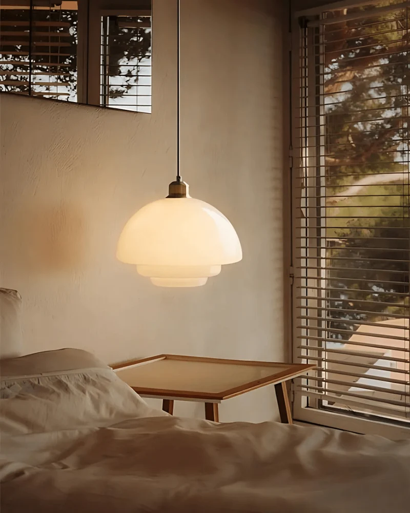 Serenelle Timeless Brushed Brass Pendant Light Euroselle
