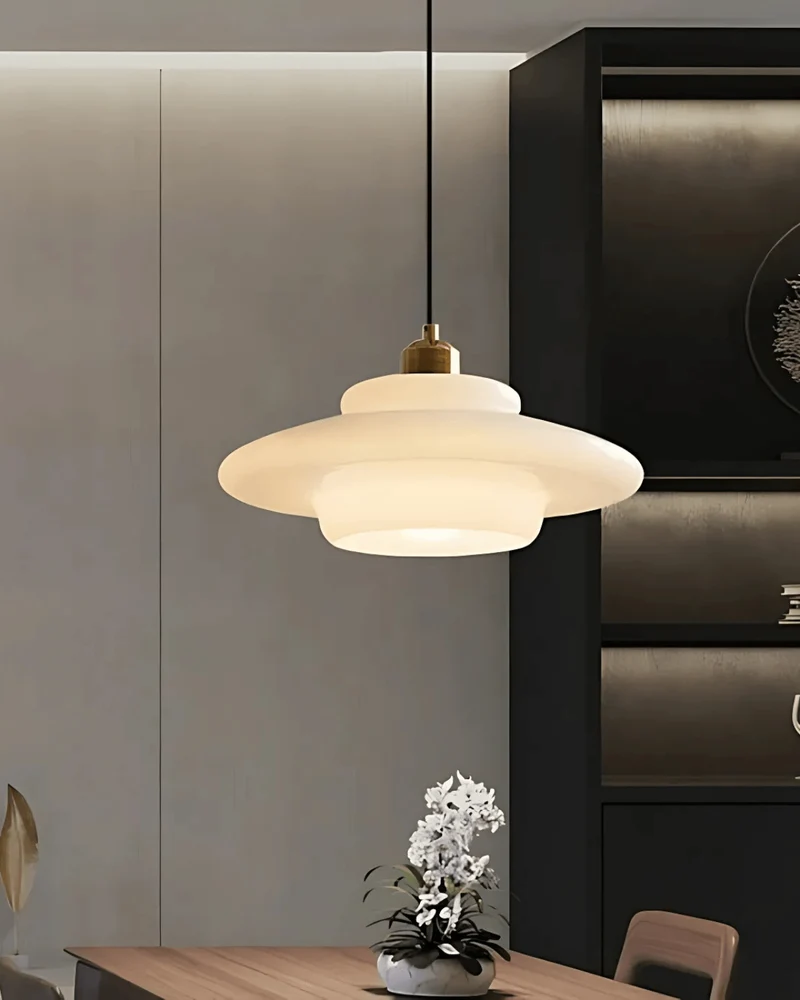 Serenelle Timeless Brushed Brass Pendant Light Euroselle