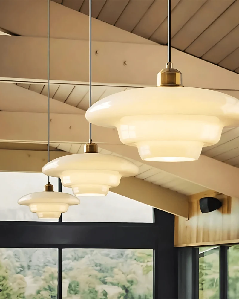 Serenelle Timeless Brushed Brass Pendant Light Euroselle