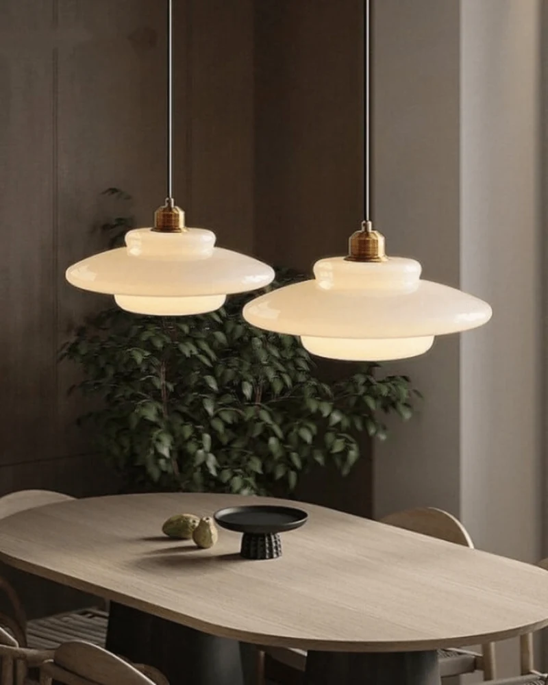 Serenelle Timeless Brushed Brass Pendant Light Euroselle