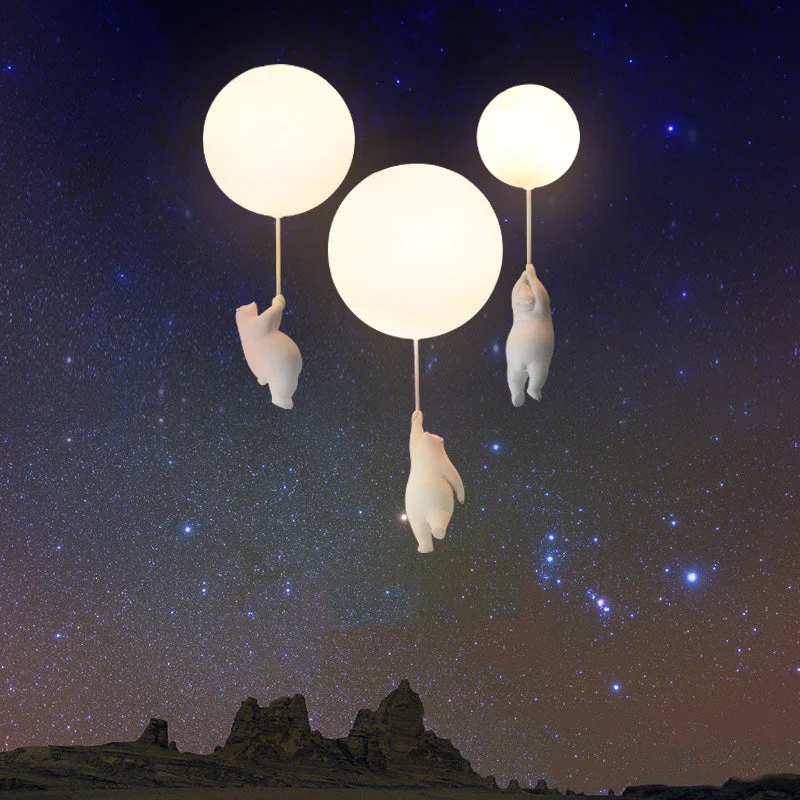 Ballora Bear LED Pendant Ceiling Light For Kids By Euroselle