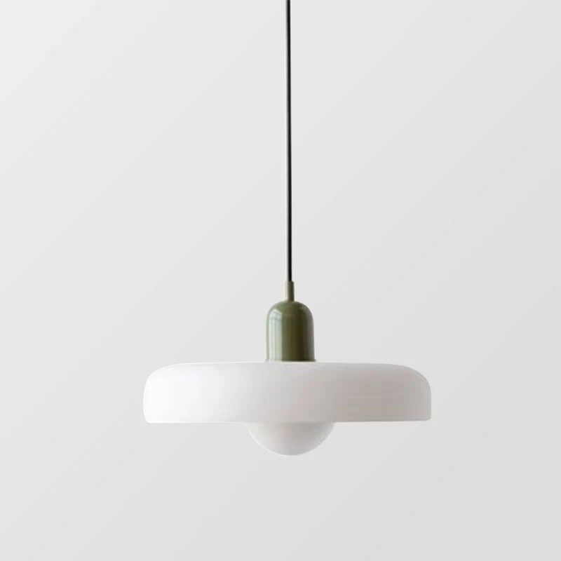 KiraGlass Colored Glass Geometric Bauhaus Pendant Light