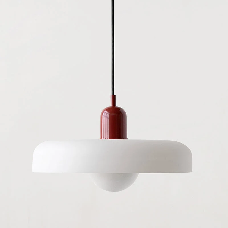 KiraGlass Colored Glass Geometric Bauhaus Pendant Light