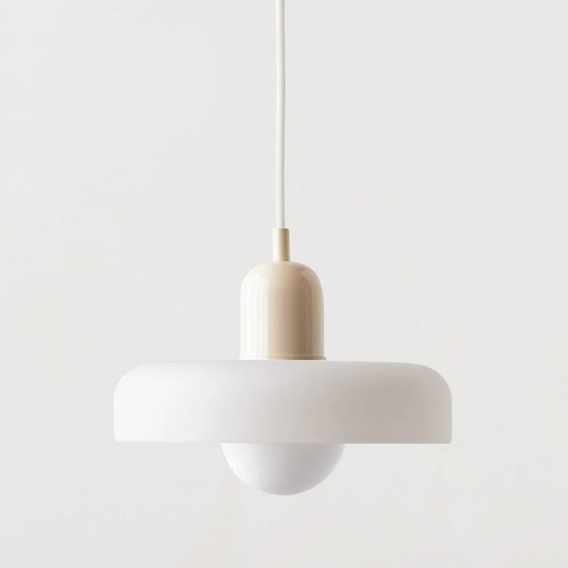 KiraGlass Colored Glass Geometric Bauhaus Pendant Light