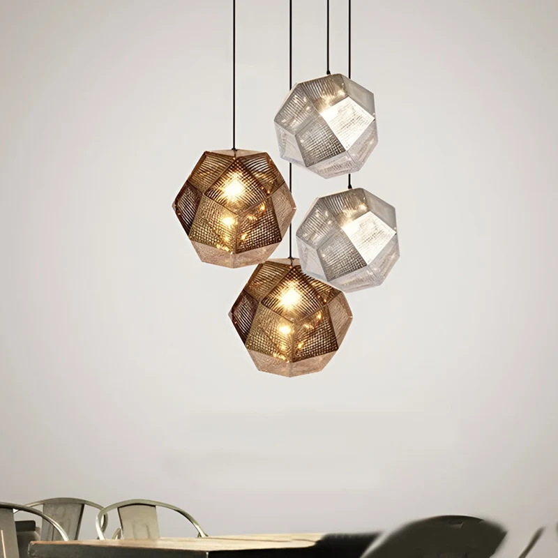Calvera Geometric Cluster Pendant Light By Euroselle Modern Luxury Accent Lighting