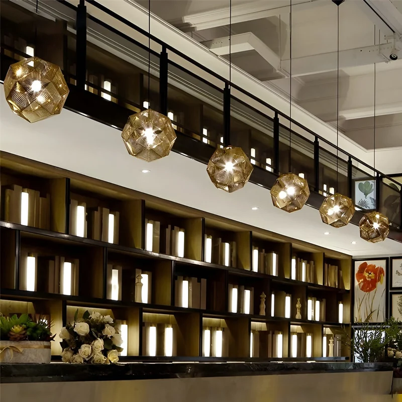 Calvera Geometric Cluster Pendant Light By Euroselle Modern Luxury Accent Lighting
