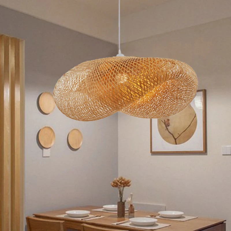 Kirrea Bamboo LED Pendant Light With Sustainable Warm Glow Euroselle