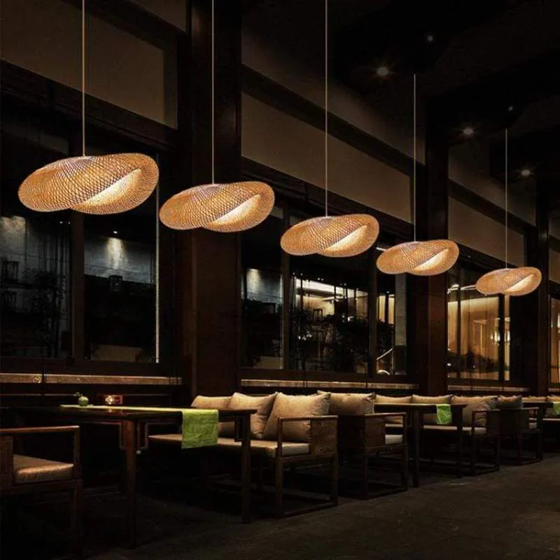 Kirrea Bamboo LED Pendant Light With Sustainable Warm Glow Euroselle