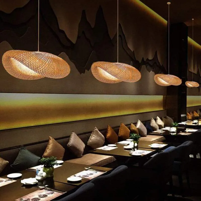 Kirrea Bamboo LED Pendant Light With Sustainable Warm Glow Euroselle