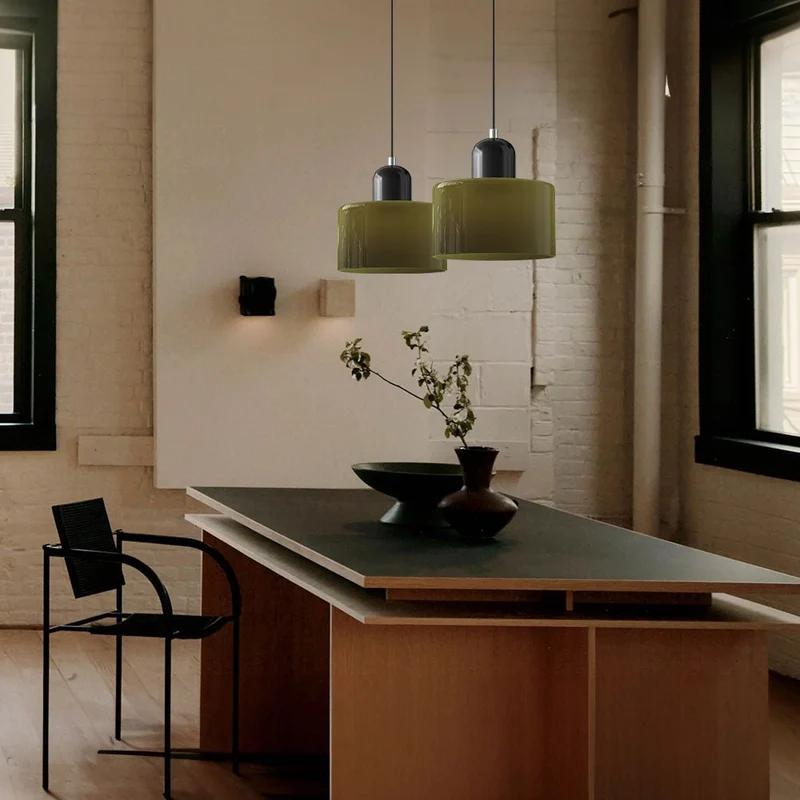 Euroselle Astra Bauhaus Pendant Lamp, Modern Ceiling Light Fixture