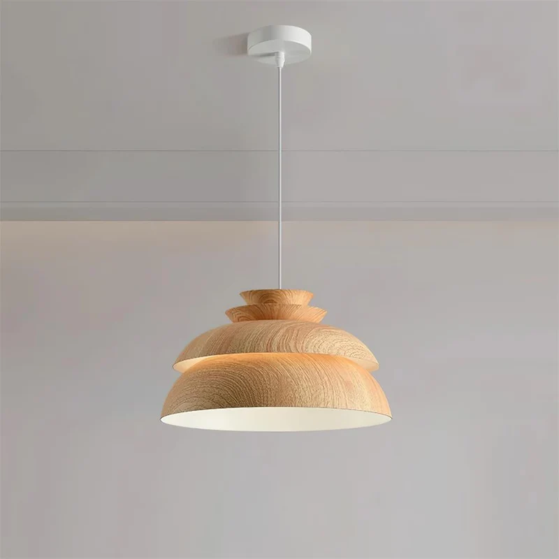 Norria Scandinavian Modern Wooden Pendant Light Euroselle