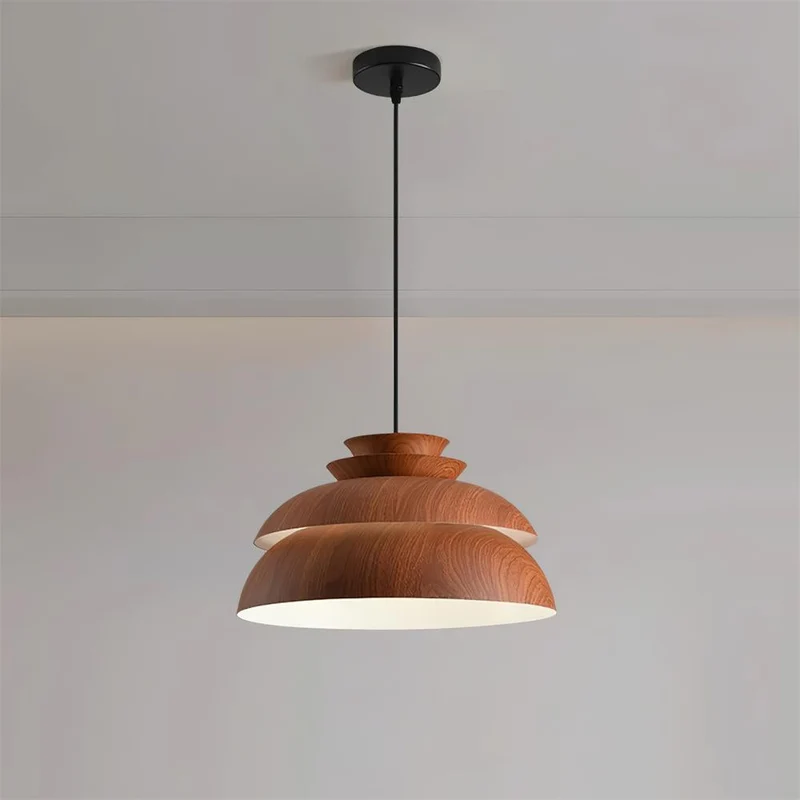 Norria Scandinavian Modern Wooden Pendant Light Euroselle