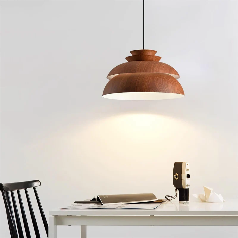 Norria Scandinavian Modern Wooden Pendant Light Euroselle
