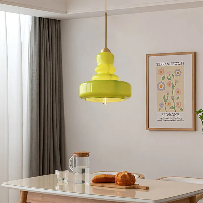 Euroselle Bauhaus Gourd Glass Pendant Light Fixture
