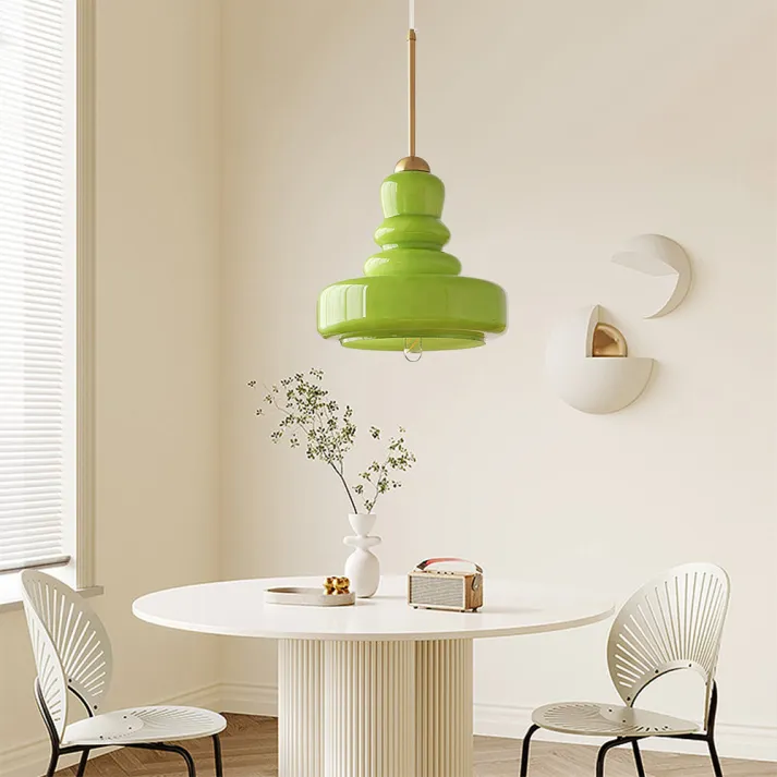 Euroselle Bauhaus Gourd Glass Pendant Light Fixture