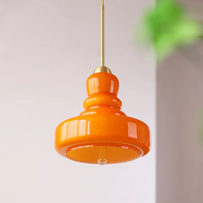 Euroselle Bauhaus Gourd Glass Pendant Light Fixture