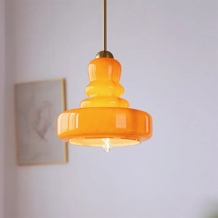 Euroselle Bauhaus Gourd Glass Pendant Light Fixture