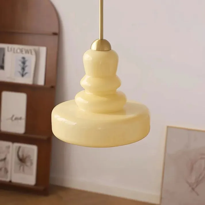 Euroselle Bauhaus Gourd Glass Pendant Light Fixture