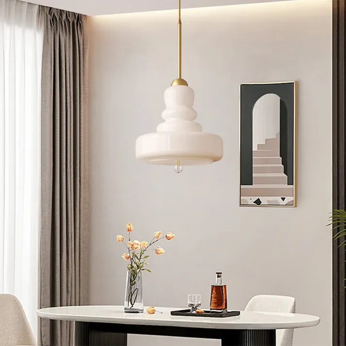 Euroselle Bauhaus Gourd Glass Pendant Light Fixture
