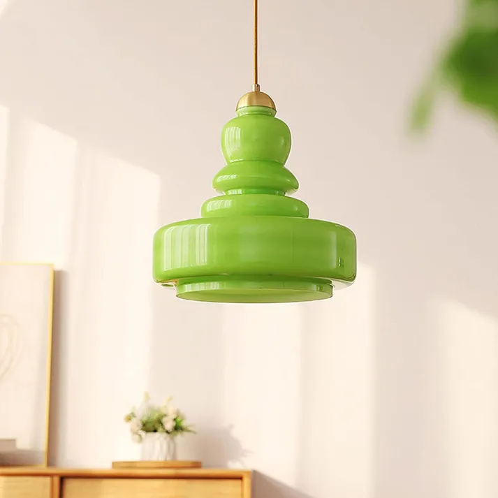 Euroselle Bauhaus Gourd Glass Pendant Light Fixture