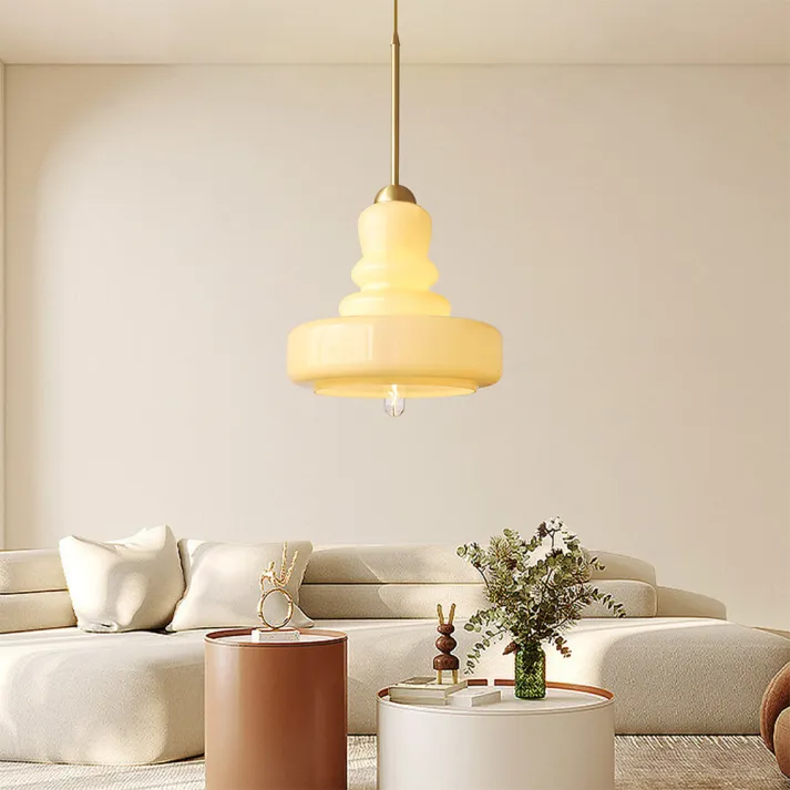 Euroselle Bauhaus Gourd Glass Pendant Light Fixture