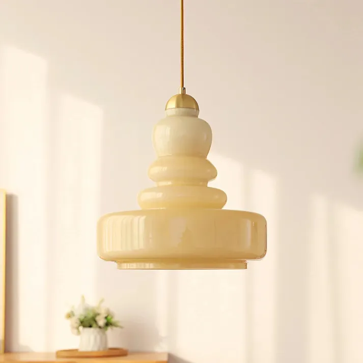 Euroselle Bauhaus Gourd Glass Pendant Light Fixture