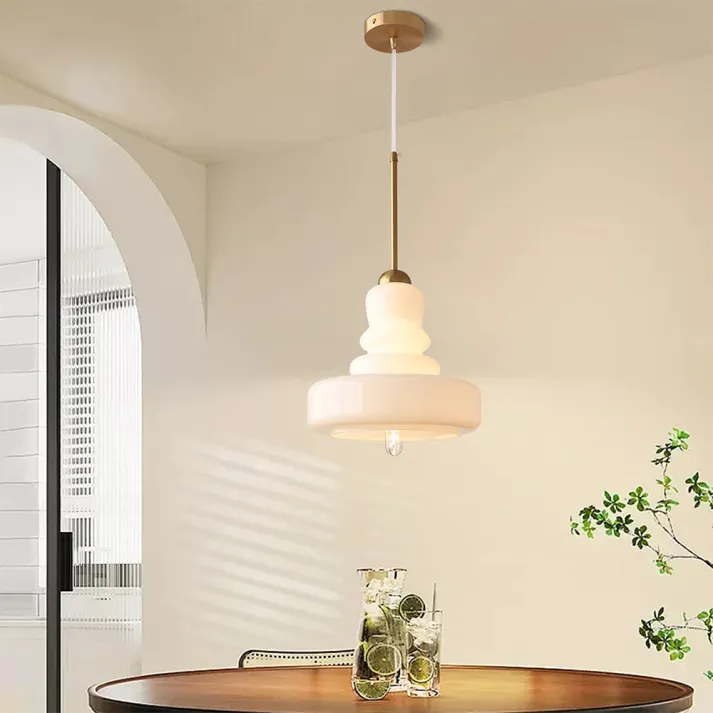 Euroselle Bauhaus Gourd Glass Pendant Light Fixture