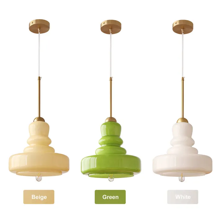 Euroselle Bauhaus Gourd Glass Pendant Light Fixture