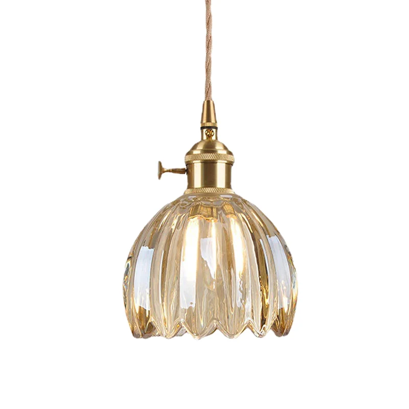 Euroselle Vintage Gleam Glass Pendants With Floral Design