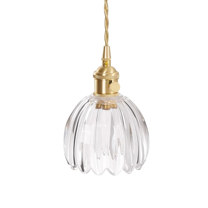 Euroselle Vintage Gleam Glass Pendants With Floral Design