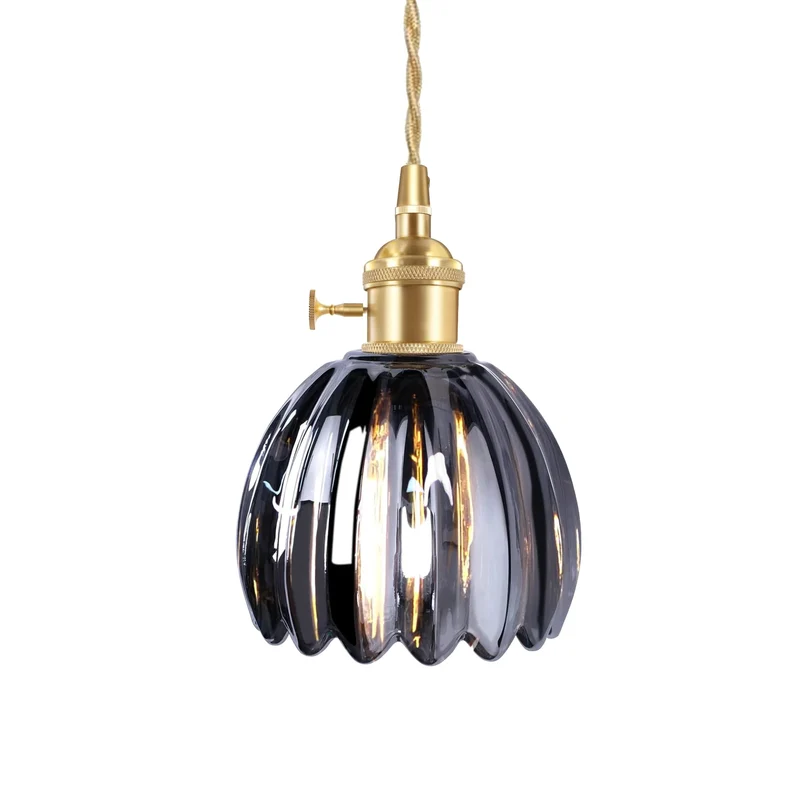 Euroselle Vintage Gleam Glass Pendants With Floral Design
