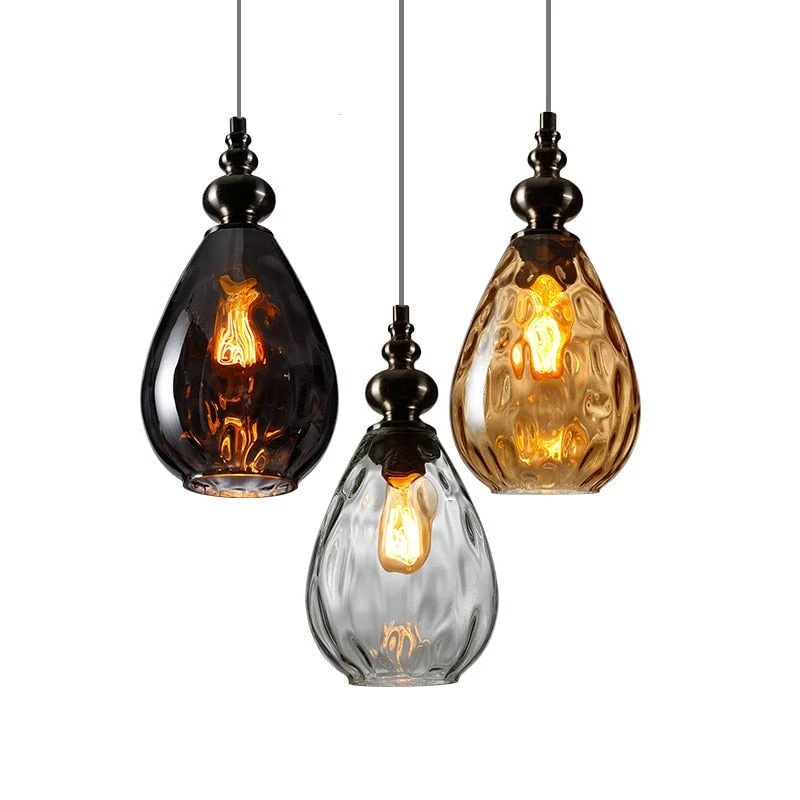 Sergia Nordic Modern Drop Glass Pendant Lamp Euroselle