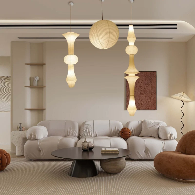 Euroselle Wabi Sculpture Pendant Lights For Living Spaces