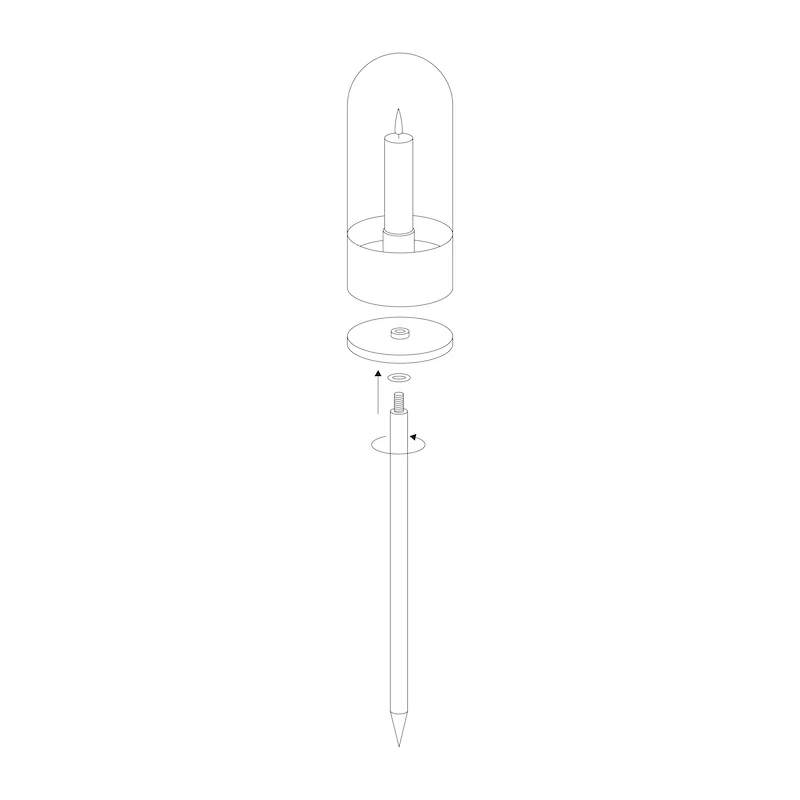 Uyuni Spike für Outdoor Lantern - Gartenfackel
