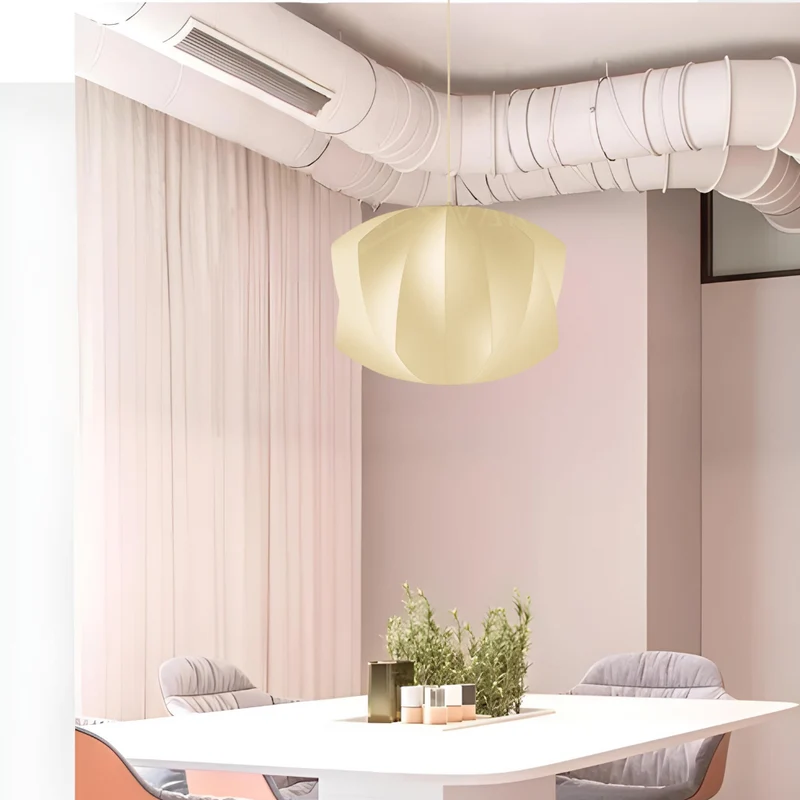 Lunara Bubble Pendant Light By Euroselle Nordic Semi-Wood Modern Illumination
