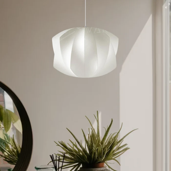 Lunara Bubble Pendant Light By Euroselle Nordic Semi-Wood Modern Illumination